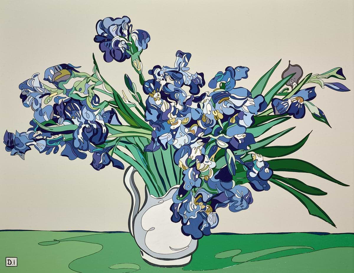 Irises In A Vase - Van Gogh