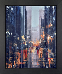 NY City Lights (Framed)