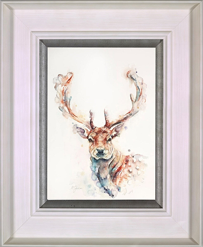 Portrait of a Fallow Stag (Framed)