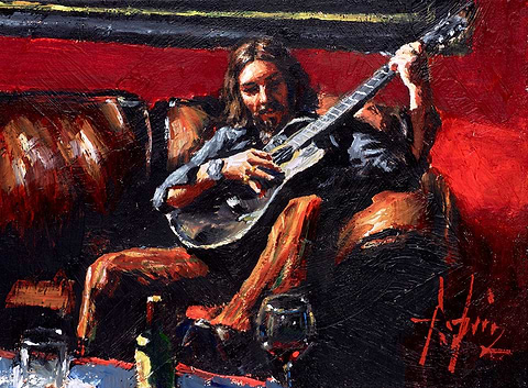 Self Portrait With Guitar
