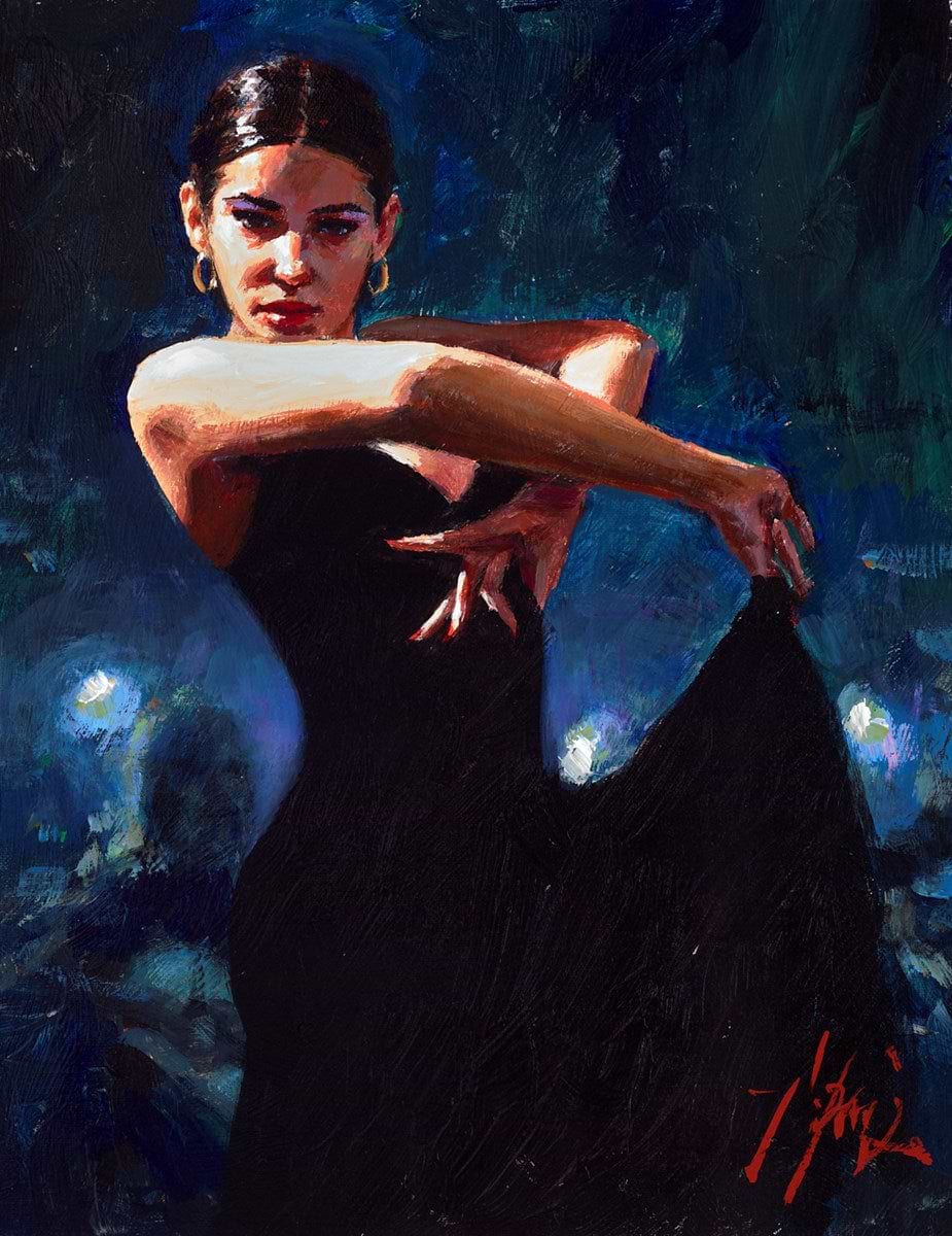 Colours Of Flamenco (Blue) | Fabian Perez – Clarendon Fine Art