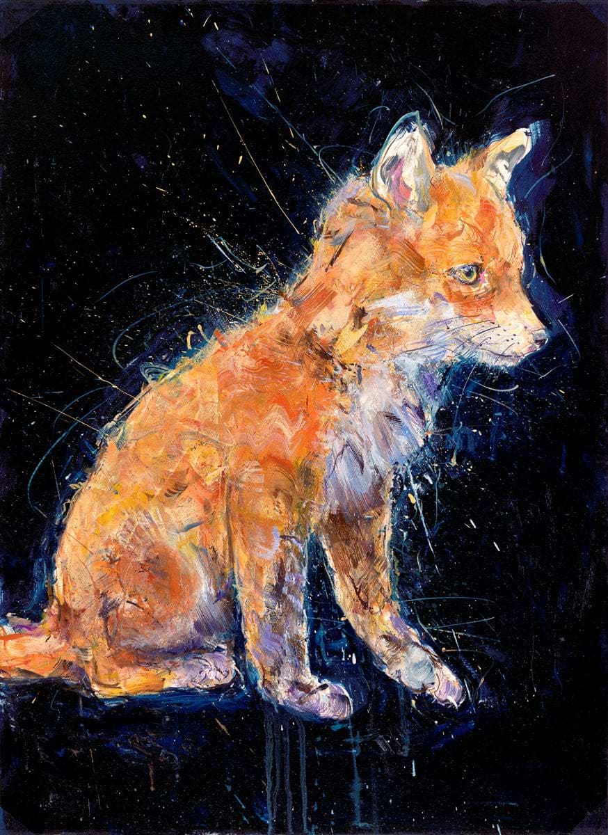Sitting Fox Cub