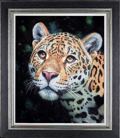 Jaguar portrait (Framed)
