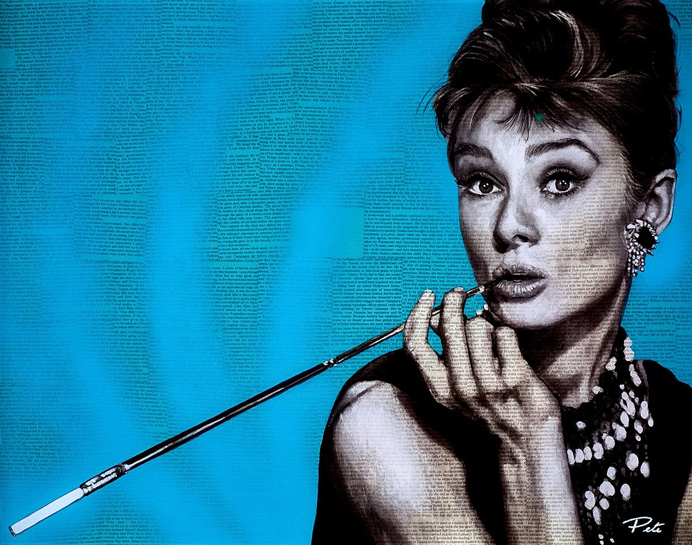 Audrey Hepburn - Cyan