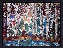 Silver Birch Forest (Framed)