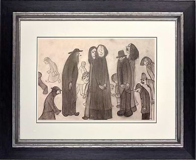 Group of Figures Young and Old, 1970 (Framed)