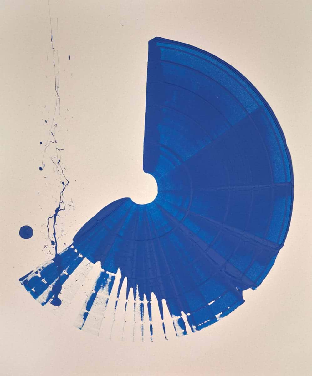 Large Brushstroke Cobalt Blue