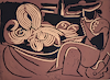 Femme couchée et homme à la guitare (Woman Reclining and Man with a Guitar)