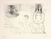 Peintre Ramassant Son Pinceau, Avec Un Modèle Au Turban