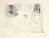 Peintre Ramassant Son Pinceau, Avec Un Modèle Au Turban