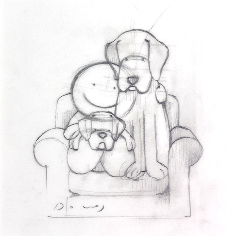 Always By Your Side On Sofa (Sketch)