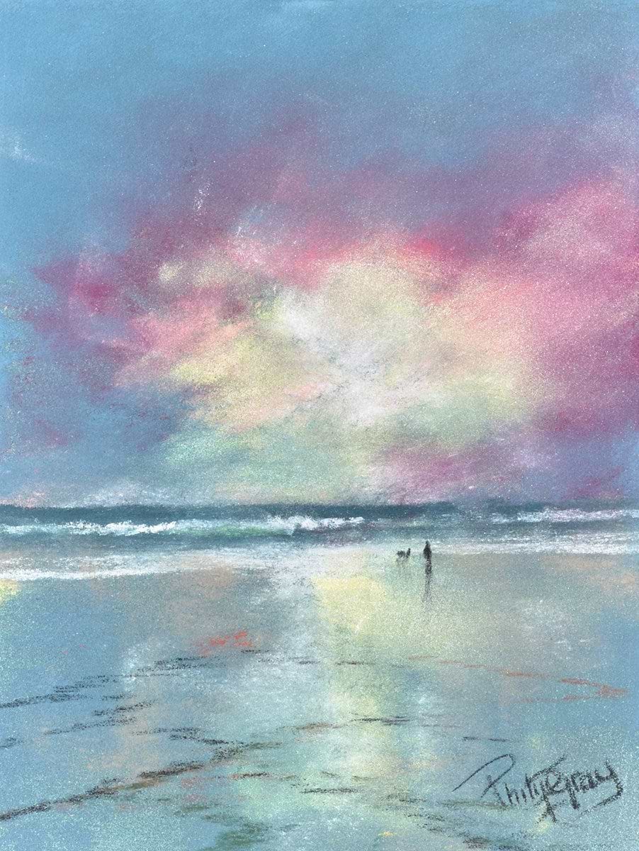 Beach Walk With My Dog II