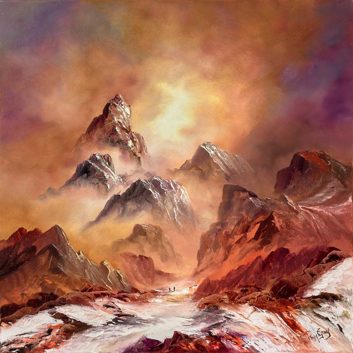Mist Covered Mountain Tops