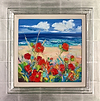 Sand and Sea With Poppies