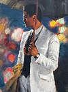 Man with Umbrella