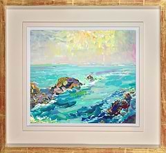 Cadgwith Cove Sea Scape (Framed)