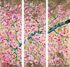 Shining Blossom Tree (Triptych)
