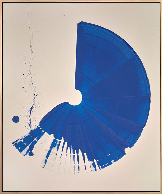 Large Brushstroke Cobalt Blue