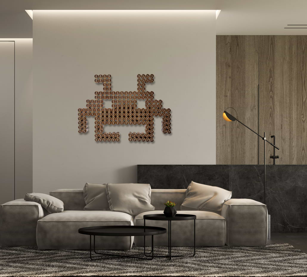 Large Invader (Gold)
