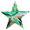 Star Spin Painting Green