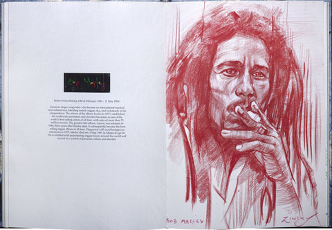 100 Sketches Of The Greatest Music Legends (Open Edition)