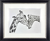 Giraffe Love (Framed)