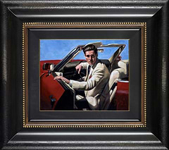 White Suit and Cadillac (Framed)