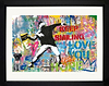 Banksy Thrower (Framed)
