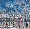 On a Snowy Promenade