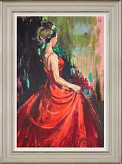 Lady in Red (Framed)