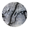 Mappa Mundi New York (Black on Silver)