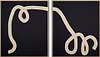 Other Side (Diptych, Black 3.0) (Framed)