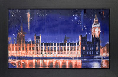 Westminster At Night II (Framed)