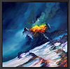 Dangerous Eruption (Framed)