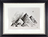 Egyptian Pyramids (Sketch) (Framed)
