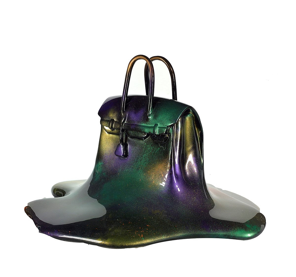 Iridescent Abstract Drip