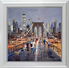 Light Show, Brooklyn Bridge (Framed)