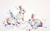 Spring Babies- 3 Rabbits