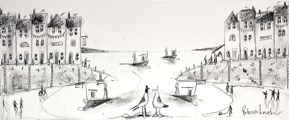 Puffin Party II (Sketch)