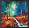 Stream through the Woods (Framed)