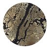 Mappa Mundi New York (Black on Gold)