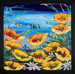 Coastal Flowers II (Framed)