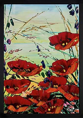 Poppies in Bloom (Framed)