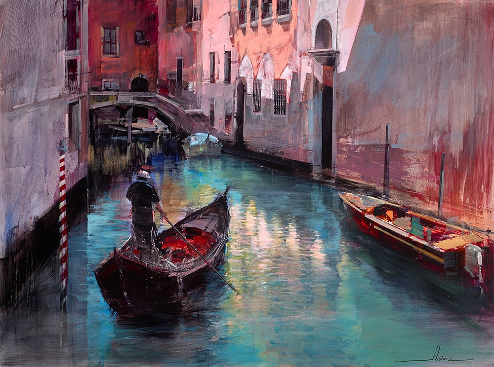Uomo In Gondola, Venezia