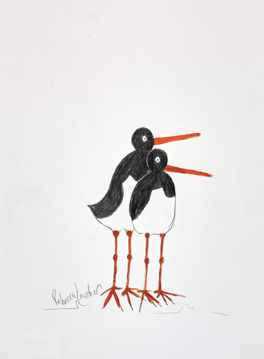 Sea Birds In Love Sketch II