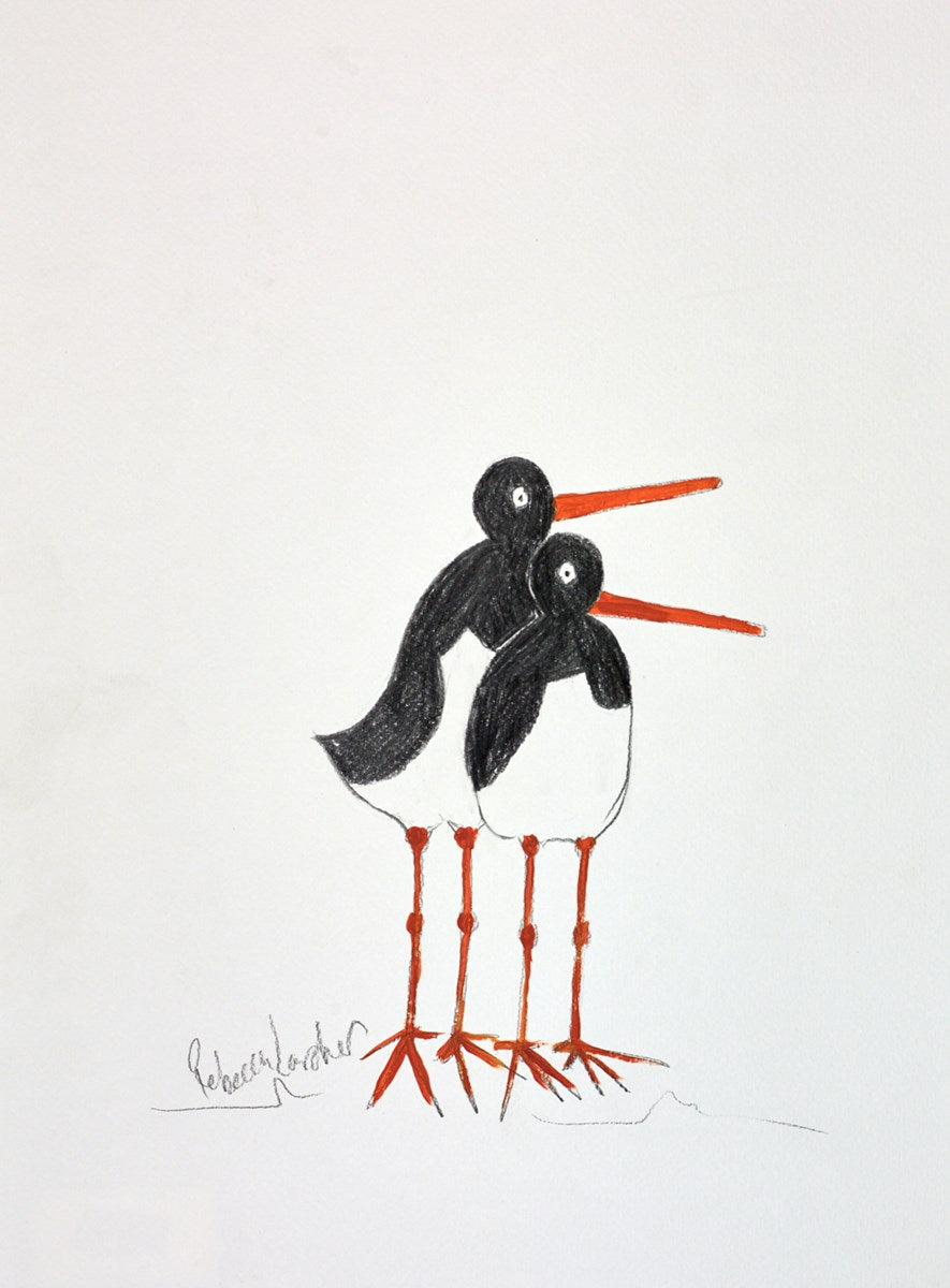 Sea Birds In Love Sketch II