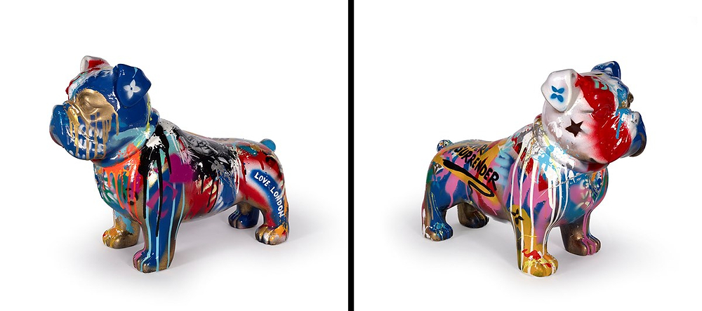 Large Bulldog - Never Surrender