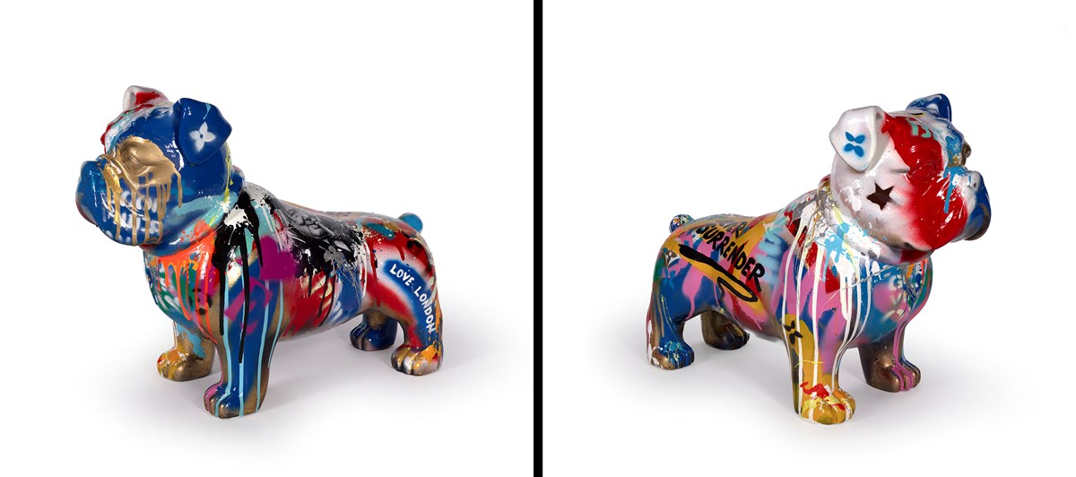 Large Bulldog - Never Surrender