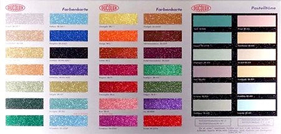 Colour Chart (Glitter), 2017