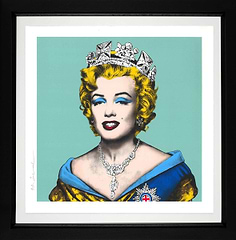 Queen Marilyn (Blue) (Framed)